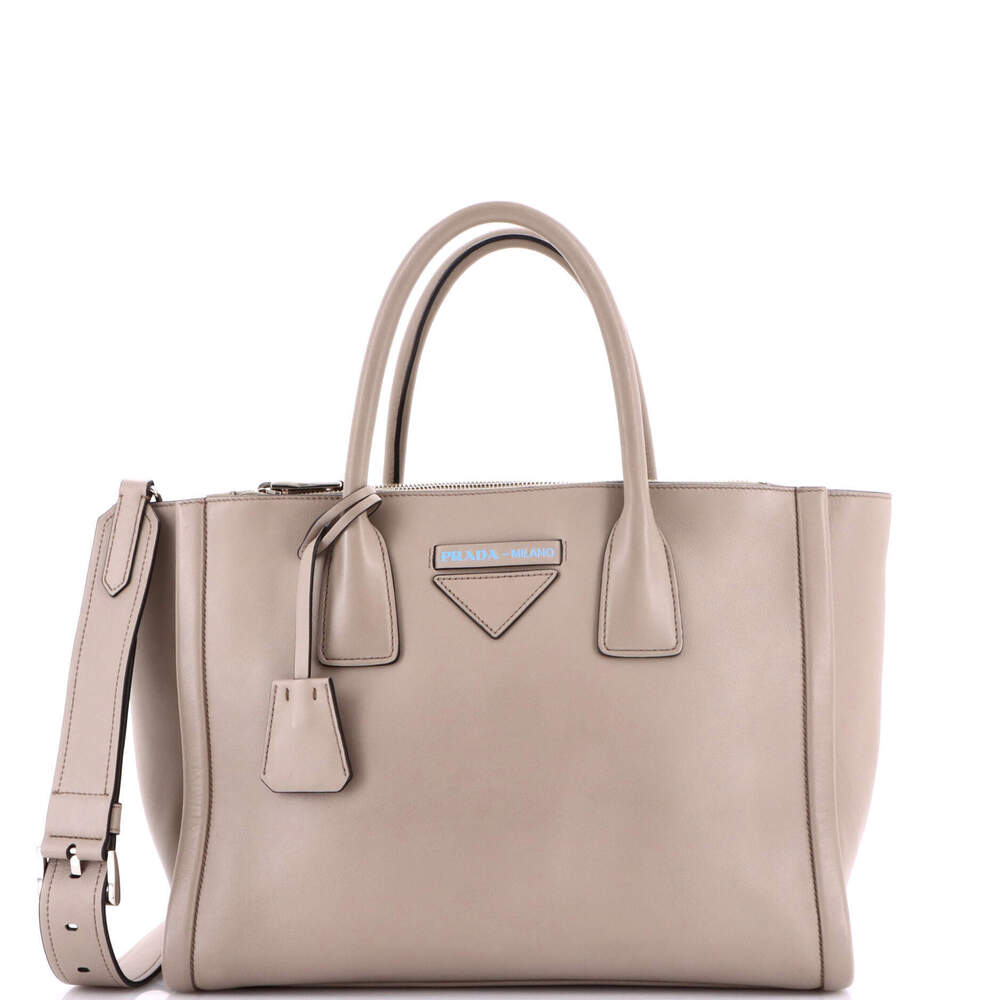 Prada Medium Concept Double Zip Tote Calfskin - image 1